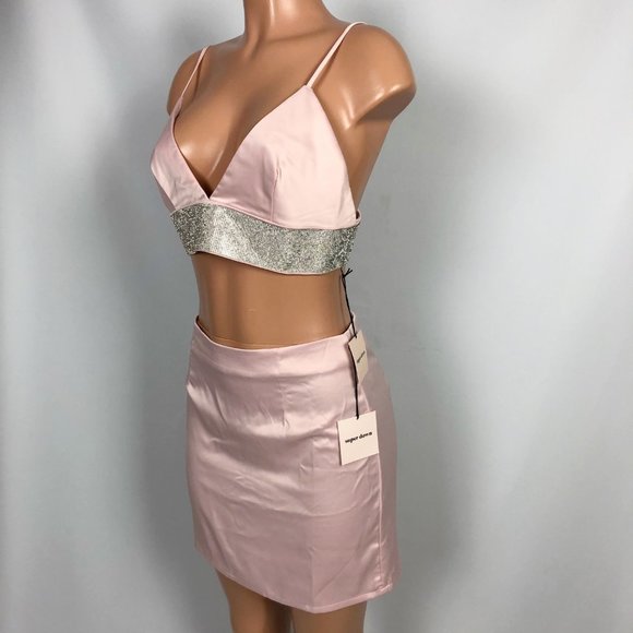 superdown Laine Diamond Bottom Edge Skirt Set Pink - Picture 8 of 12